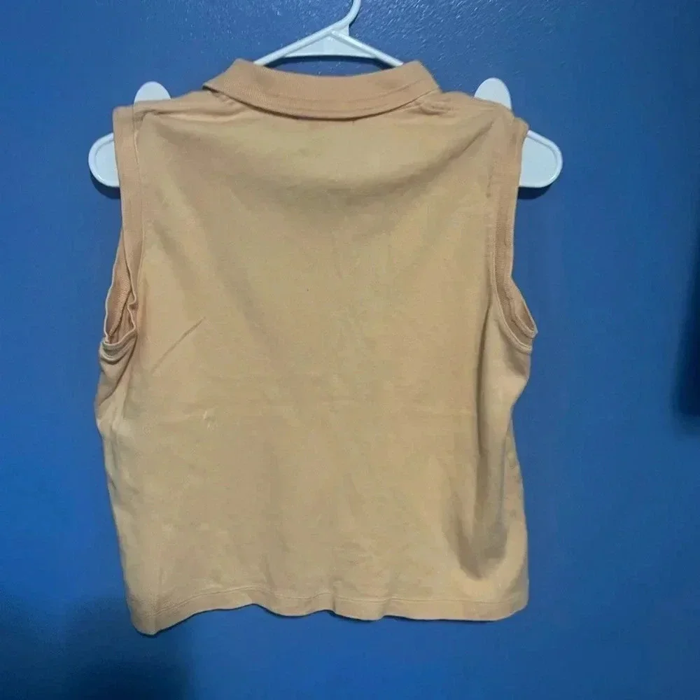Lauren Ralph Lauren Womens Polo Top Petite large Sleeveless Pullover Cotton Knit - Picture 5 of 7